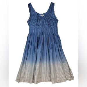 Converse Strar Women’s Blue Fit & Flare Striped Sleeveless Dress Size Medium